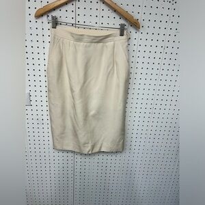 Yves Saint Laurent Ivory Skirt